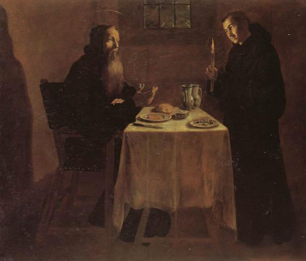 unknow artist St.Benedict's Supper oil painting image